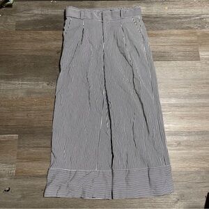 Banana Republic Striped Dress Wide Leg Pants Trousers Navy And White Size 8L